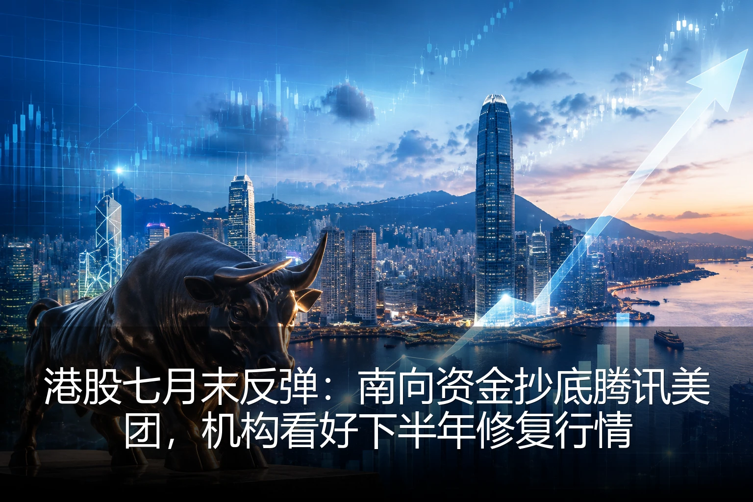 港股七月末反弹：南向资金抄底腾讯美团，机构看好下半年修复行情