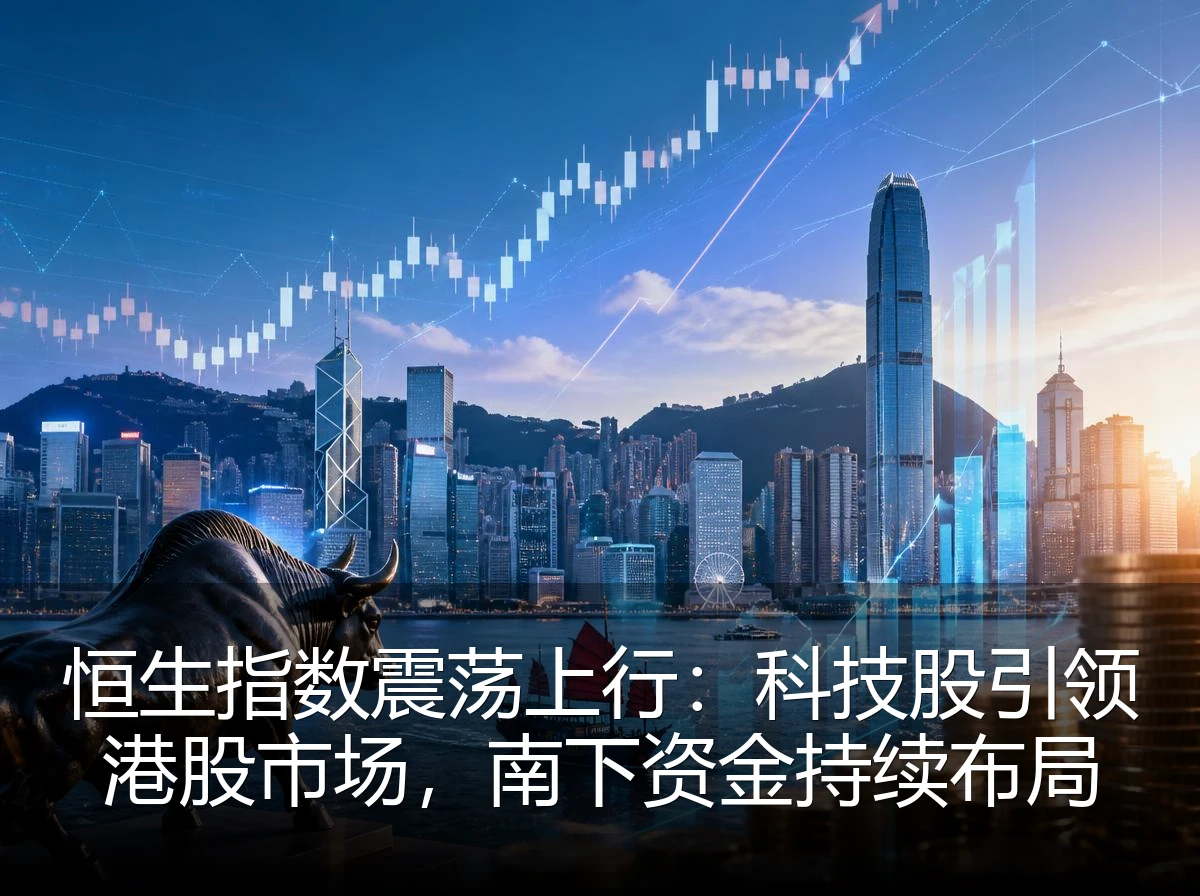恒生指数震荡上行：科技股引领港股市场，南下资金持续布局