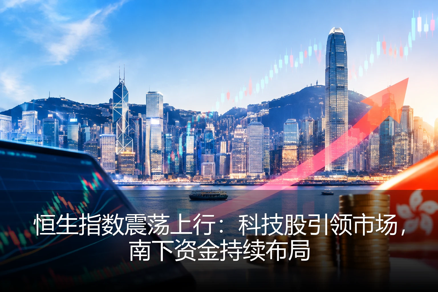 恒生指数震荡上行：科技股引领市场，南下资金持续布局
